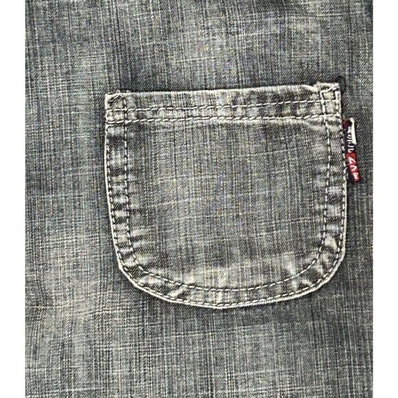 Denim Overalls Car Motif Toddler Size 2T Michelin Jaquar Odafon Shell Flannel - Picture 11 of 11